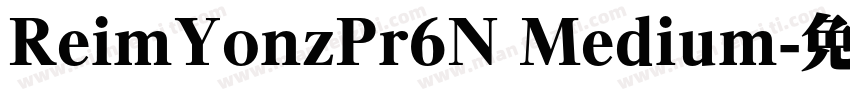 ReimYonzPr6N Medium字体转换